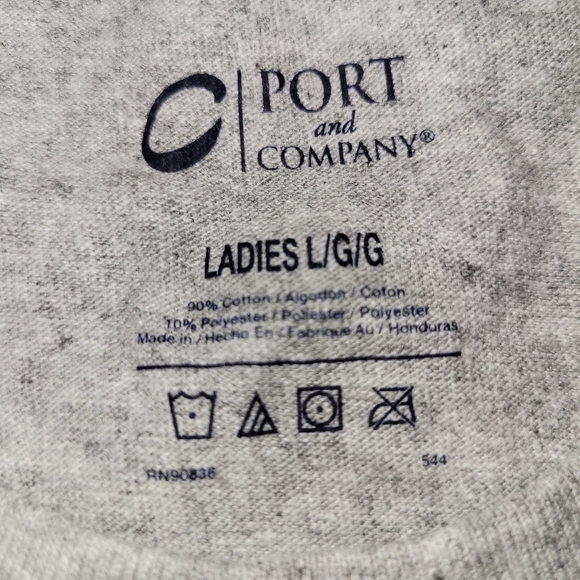 I'm With Grumpy T Shirt Womens Large Gray Short Sleeve - Picture 3 of 8